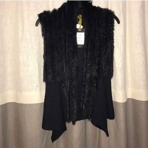 Neiman Marcus rabbit fur vest